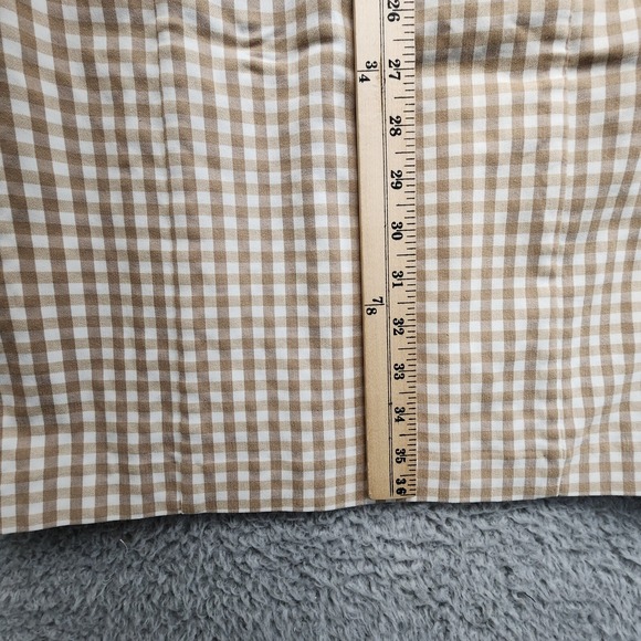 J. McLaughlin Paulson Dress Womens 4 Cuban Sand White Gingham Stretch NEW w/ Tag - Picture 13 of 14